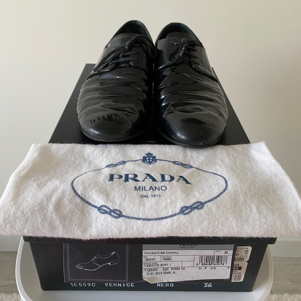 AUTHENTIC Prada Lace Up Oxfords Loafers